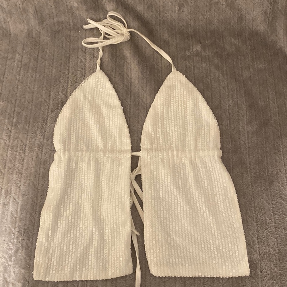 open back, XS, white